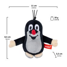                             Moravská Ústředna - Krtek 8 cm plyšový přívěsek s poutkem na zavěšení                        