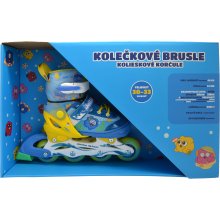                             Dětské kolečkové brusle - Modro-žluté (vel. 30-33)                        