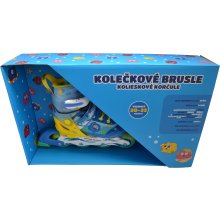                             Dětské kolečkové brusle - Modro-žluté (vel. 30-33)                        