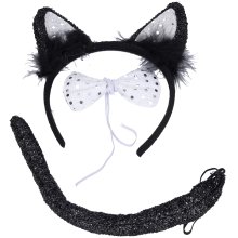                             Set karneval - Čelenka, motýlek a ocas Kočka                        