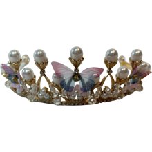                             PINK - Čelenka Butterfly Crown                        