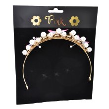                             PINK - Čelenka Butterfly Crown                        