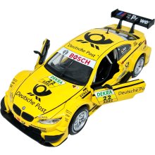                             Kovový model - 1:32 BMW M3 DTM žluté                        