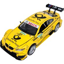                             Kovový model - 1:32 BMW M3 DTM žluté                        