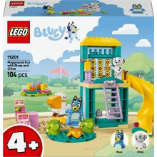                            LEGO® Bluey 11201 Bluey, Chloe a zábava na hřišti                        