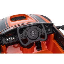                             Dětské elektrické auto Mercedes-Benz AMG oranžové + dálkový ovladač                        