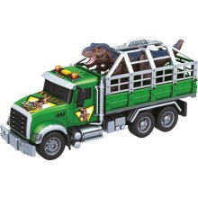                             CITY SERVICE CAR - 1:14 - Nákladní auto na přepravu dinosaurů (se zvukem, světly a dalšími funkcemi)                        