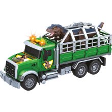                             CITY SERVICE CAR - 1:14 - Nákladní auto na přepravu dinosaurů (se zvukem, světly a dalšími funkcemi)                        