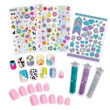                             TASIA - Stylová sada Nail Art s třpytkami a samolepkami                        