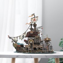                             CubicFun - Puzzle 3D Pirátský přístav Tortuga 218 dílků                        
