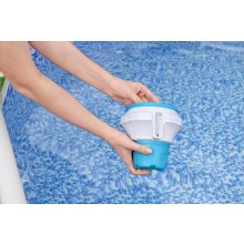                             BESTWAY 58701 - Dávkovací plovák s ochrannou rukavicí Chemguard pro tablety 7,6 cm                        