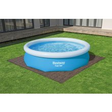                             BESTWAY 58712 - Ochranná podložka pod bazén 50 x 50 cm vzhled dřeva (palisandr)                        
