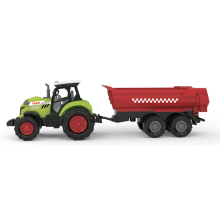                             FARM SERVICE - Traktor s vlečkou 1:43 se zvukem a světlem                        