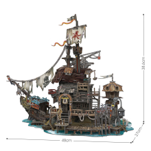                             CubicFun - Puzzle 3D Pirátský přístav Tortuga 218 dílků                        
