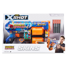                             ZURU X-SHOT SKINS SONIC s 12 náboji                        