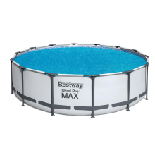                             BESTWAY 58252 - Solarní plachta na bazén 417 cm modrá kulatá                        