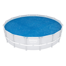                             BESTWAY 58253 - Solarní plachta na bazén 462 cm modrá kulatá                        