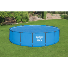                             BESTWAY 58253 - Solarní plachta na bazén 462 cm modrá kulatá                        