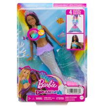                             Barbie blikající mořská panna brunetka                        