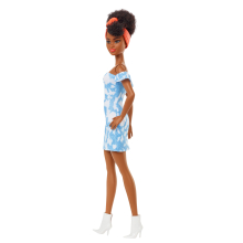                             Barbie modelka - džínové šaty                        