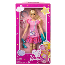                             Barbie moje první Barbie panenka - Blondýnka s kotětem                        