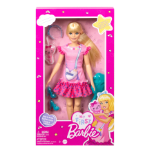                            Barbie moje první Barbie panenka - Blondýnka s kotětem                        