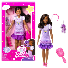                             Barbie moje první Barbie panenka - Černovláska s pudlíkem                        