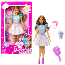                             Barbie moje první Barbie panenka - Brunetka se zajíčkem                        