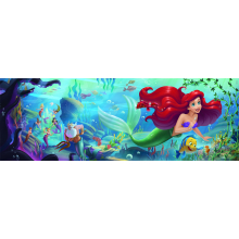                             Clementoni - Puzzle Panorama 1000 Disney Malá mořská víla                        