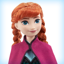                             Disney Frozen panenka - Anna v modro-černých šatech                        