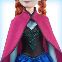                             Disney Frozen panenka - Anna v modro-černých šatech                        