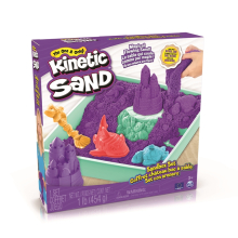                             Spin Master Kinetic Sand krabice tekutého písku s podložkou FIALOVÁ                        