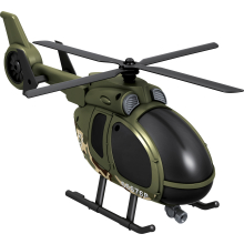                             CITY SERVICE CAR - 1:14 Vojenský set vrtulník + tank                        