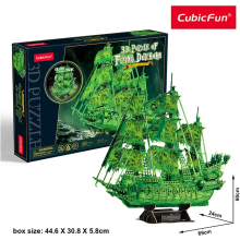                             CubicFun - Puzzle 3D Pirátská loď Létající Holanďan 360 dílků                        