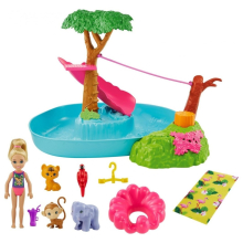                             Barbie Ztracené narozeniny Chelsea s bazénkem                        