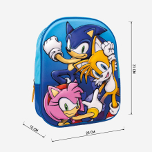                             Cerdá - Dětský batoh 3D Sonic                        
