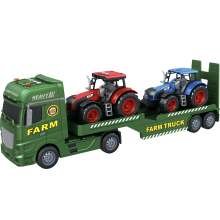                             CITY SERVICE CAR - 1:12 Farmářský tahač s vlekem a 2 traktory                        