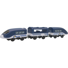                             BABU vláčky - Vlak Policie s vagóny na baterie                        