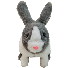                             PLYŠÁKOV - Interaktivní králík Ouško šedivý bez mrkvičky                        