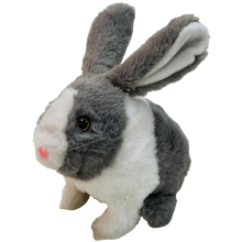                             PLYŠÁKOV - Interaktivní králík Ouško šedivý bez mrkvičky                        