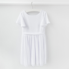                             COOL CLUB - Dívčí šaty krátký rukáv BÍLÉ vel.134                        
