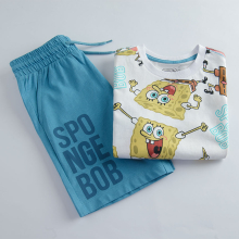                             COOL CLUB - Chlapecký SET - tričko + kraťasy SPONGEBOB vel.110                        