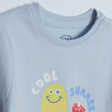                             COOL CLUB - Clapecké tričko s krátkým rukávem MODRÉ vel.74                        