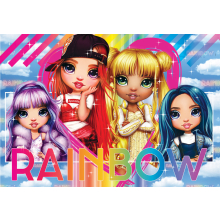                             Clementoni - Puzzle Rainbow High: Violet, Ruby, Sunny a Skyler 180 dílků                        