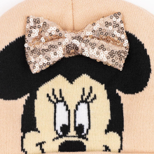                             Cerdá - Zimní dětská čepice Minnie Mouse s mašlí                        