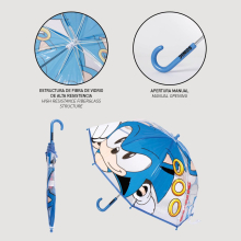                             Cerdá - Dětský manuální deštník Sonic                        