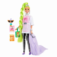                             Barbie Extra - Neonově Zelené Vlasy                        