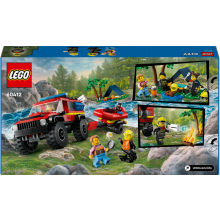                             LEGO® City 60412 Hasičský vůz 4x4 a záchranný člun                        