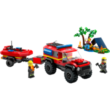                             LEGO® City 60412 Hasičský vůz 4x4 a záchranný člun                        