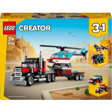                             LEGO® Creator 31146 Náklaďák s plochou korbou a helikoptéra                        
